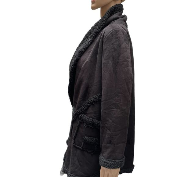 Pretty Angel long sleeve black super soft coat size small - Picture 4 of 12